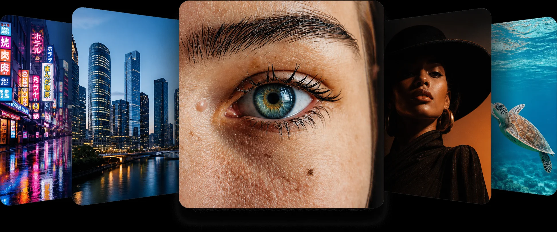 Montage of photo enhancement features